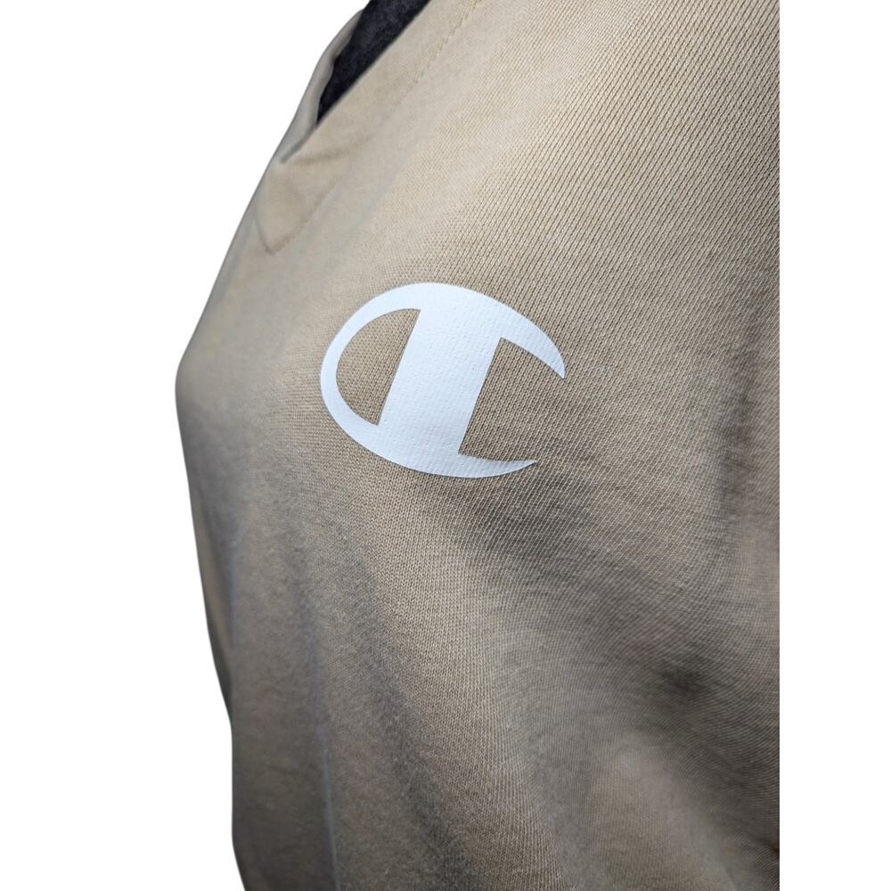 Champion Authentic Athleticwear Women's Medium Tan V-Neck Sweatshirt C Logo - Picture 9 of 12